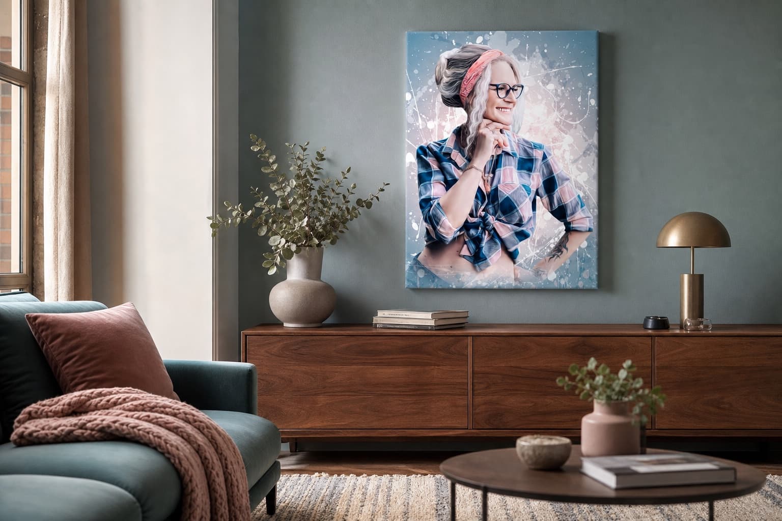 Modern portrait in a contemporary interior